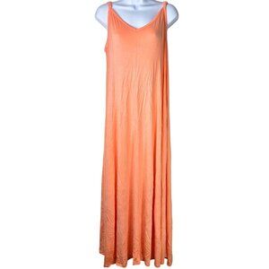 Torrid Adjustable Strap Peach Maxi Dress Rayon Blend Womens Size 1X 14-16 NWT